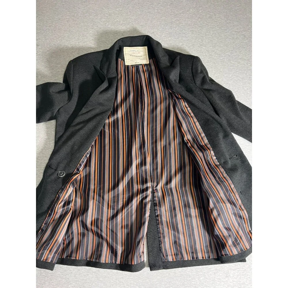 Cartonnier Dark Gray Double-Breasted Blazer